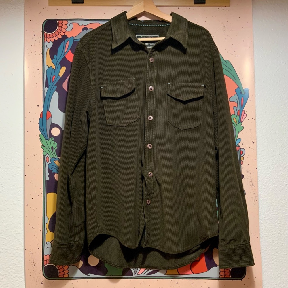 Vintage 90’s True Grit Corduroy Button Down - Brown